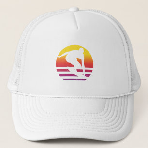 Surfer Retro Surfing Sunset Truckerkappe