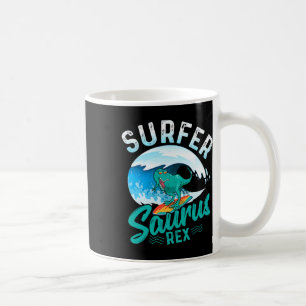 Surfer Saurus Rex Surfen Dinosaurier Surfen Dino S Kaffeetasse