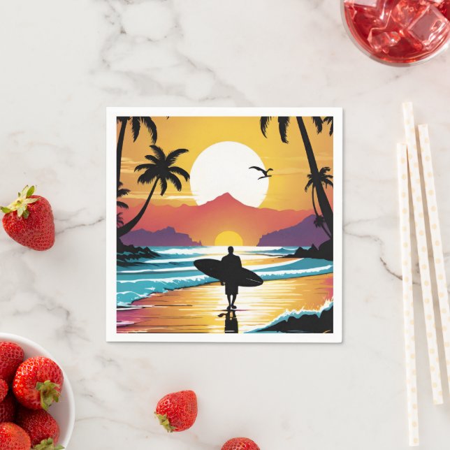 Surfer Serviette (Beispiel)