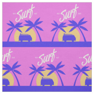 Surfer Sonnenset-Gewebe Stoff