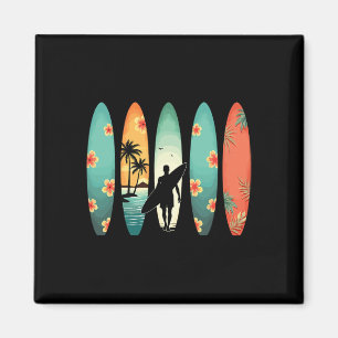 Surfer Strand Surfen Hawaiianischer Surfer Lustig Magnet