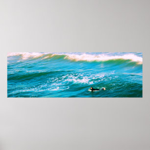 Surfer-Suche' für ein Wellenposter - 12x36 Poster
