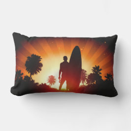 Surfer Sunset throw Kopfkissen Kissen Für Draußen