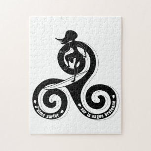 Surfer sur la vague breton (Version femme)