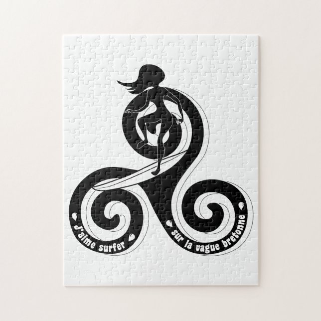 Surfer sur la vague breton (Version femme) (Vertikal)
