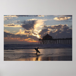 Surfer " Surfstadt Poster