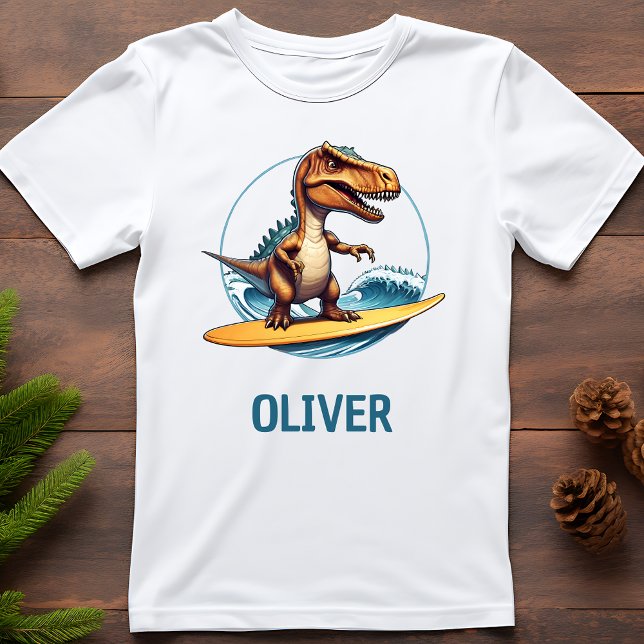 Surfer Trex Dinosaur T-Shirt (Von Creator hochgeladen)
