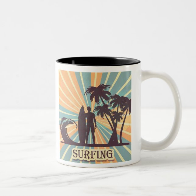 Surfer Typ Kaffee Tasse (Rechts)