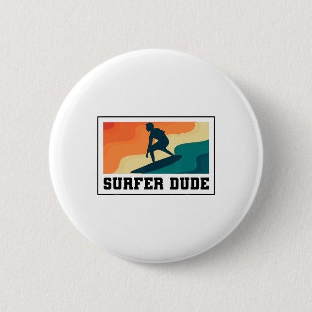 Surfer-Typ surft  Button (Vorderseite)