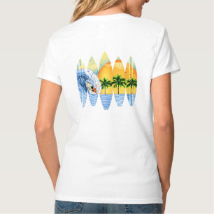Surfer und Surfbretter T-Shirt