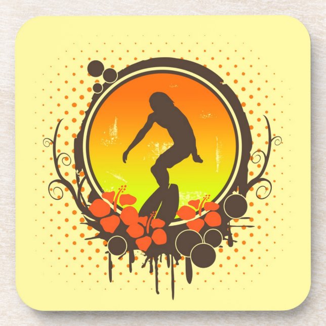 Surfer Untersetzer (Vorderseite)