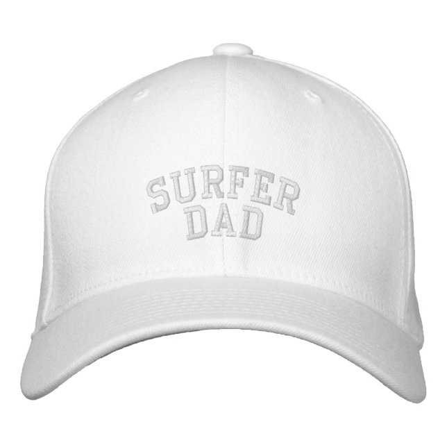 Surfer Vater bestickt Bestickte Baseballkappe (Vorderseite)