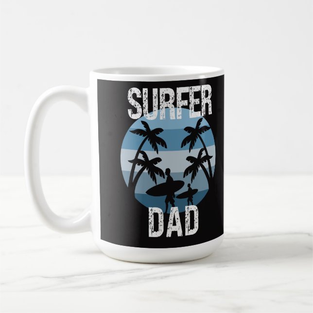 Surfer-Vater Kaffeetasse (Links)