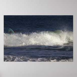 Surfer verstecken ein Wave Poster