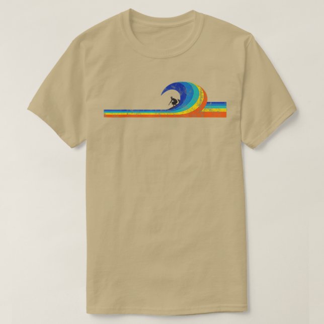 Surfer Vintag Style Wave T-Shirt (Design vorne)