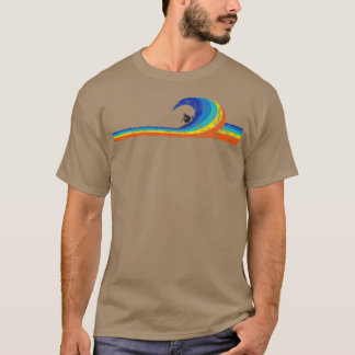 Surfer Vintag Style Wave T-Shirt