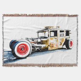 Surfer Wagon Throw Blanket Decke