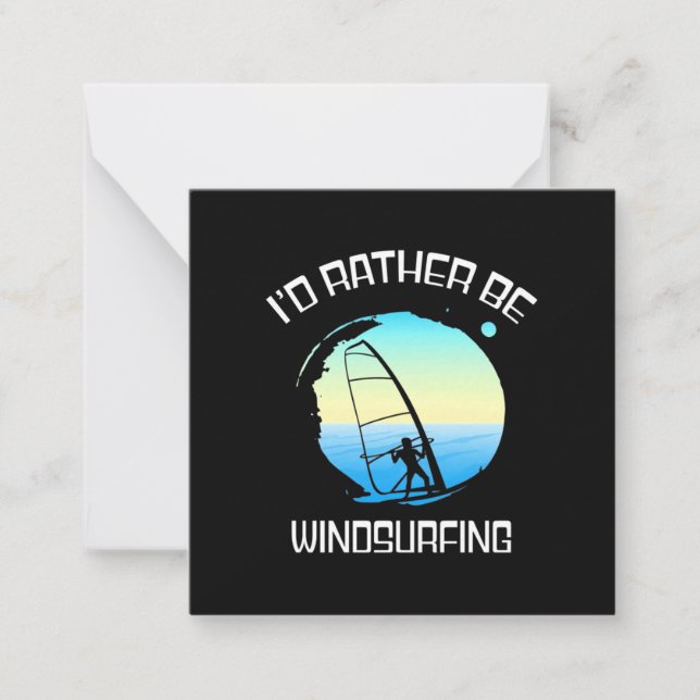 Surfer wäre eher Windsurfen Mitteilungskarte (Vorderseite)