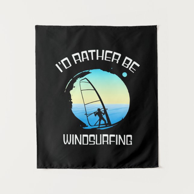 Surfer wäre eher Windsurfen Wandteppich (Vorderseite)