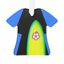 Surfer Wetsuit Ornement personnalisé