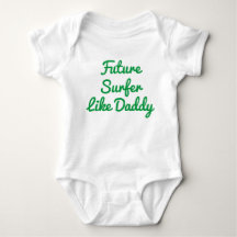 Surfer wie Daddy Baby Bodysuit