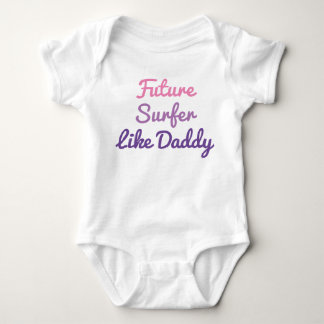 Surfer wie Daddy Baby Bodysuit Strampler