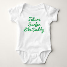 Surfer wie Daddy Baby Bodysuit