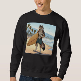 Surfer Wolf Sweatshirt