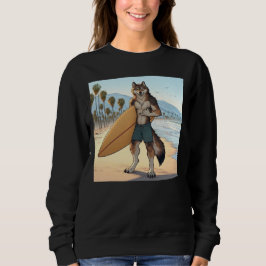 Surfer Wolf Sweatshirt