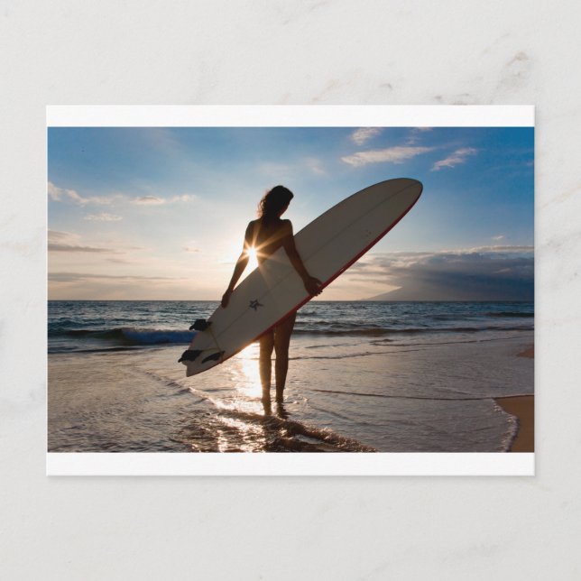 surfergirl.jpg postkarte (Vorderseite)