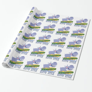 SurferHippopotamus Geschenkpapier