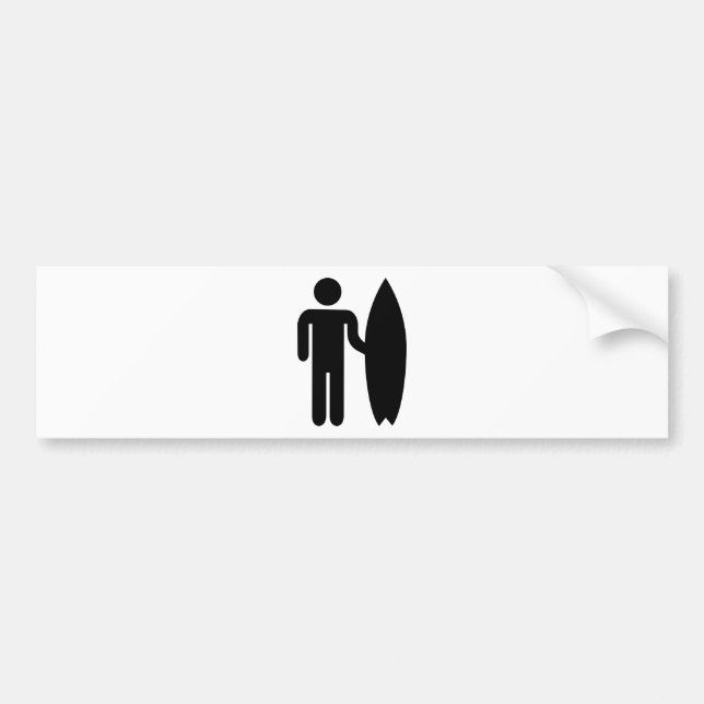 Surferikone Autoaufkleber (Vorne)