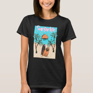 Surferlife Surfen Strand Surfer Vintage Surfen T-Shirt
