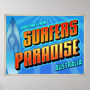 SURFERS PARADISE-Plakat Poster