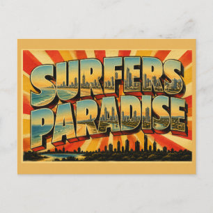 Surfers Paradise Queensland Australien Ikonischer Postkarte