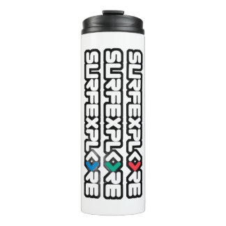 surfEXPLORE Wasserflasche, Edelstahl Thermosbecher
