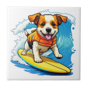 Surfhund Fliese