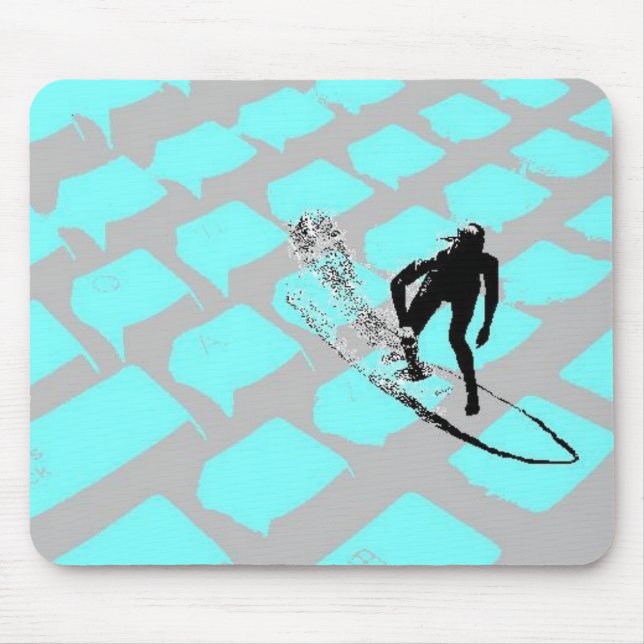 Surfin das NettoMousepad Mousepad (Vorne)