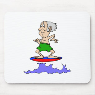 Surfin Großvater Mousepad