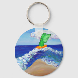 Surfing Angel Raphael Schlüsselanhänger