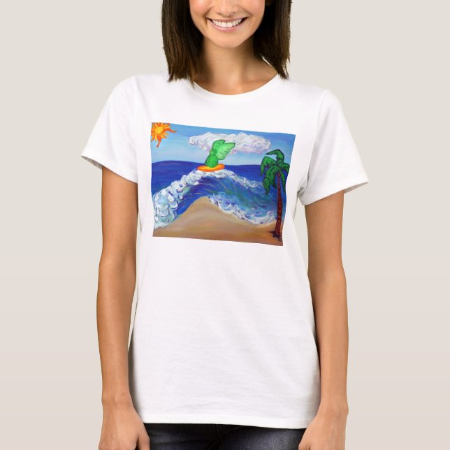 Surfing Angel Raphael Shirt (Vorderseite)