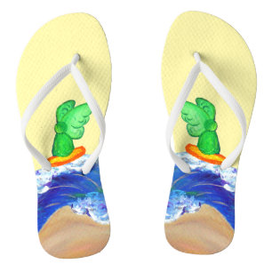 Surfing Angel, Wipe Out Cancer Tongs de Plage