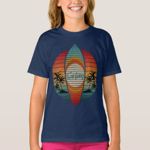 SURFING-BRETT SOMMER SONNENUNTERGANG STRAND T-Shirt