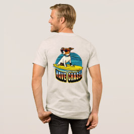 Surfing-Dog-Wave-Chaser-T-Shirt  Tri-Blend Shirt