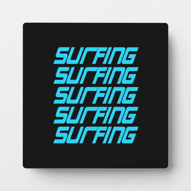 Surfing Fotoplatte (Vorderseite)
