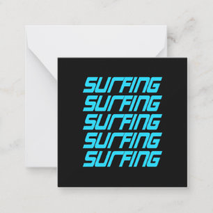 Surfing Mitteilungskarte