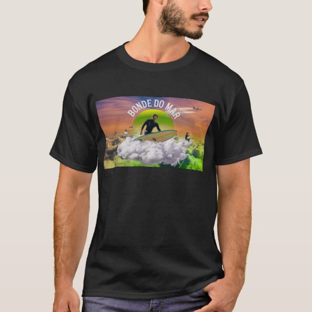 Surfing nas Nuvens BD T-Shirt (Vorderseite)