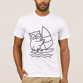 Surfing Owl Niedlich Stilvoller T - Shirt