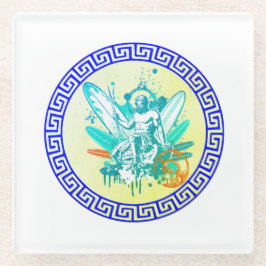 Surfing Poseidon Glasuntersetzer