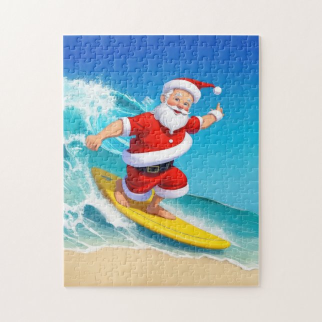 Surfing Santa (Vertikal)